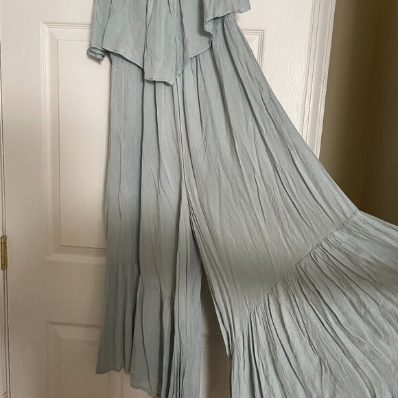 BOHO ME Flowy Ruffle Strapless Jumpsuit - XS - Picture 4 of 6